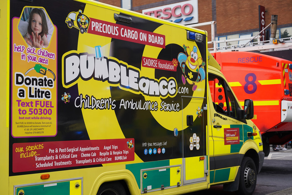Bumbleance van at Community Services Fun Day 2023
